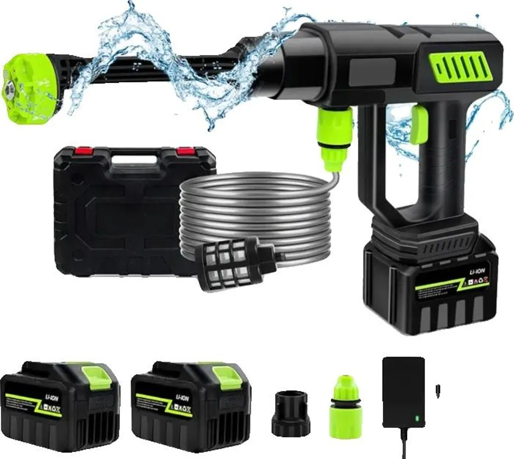 Nettoyeur portable 6 en 1 sans fil double batterie 24V et mallette