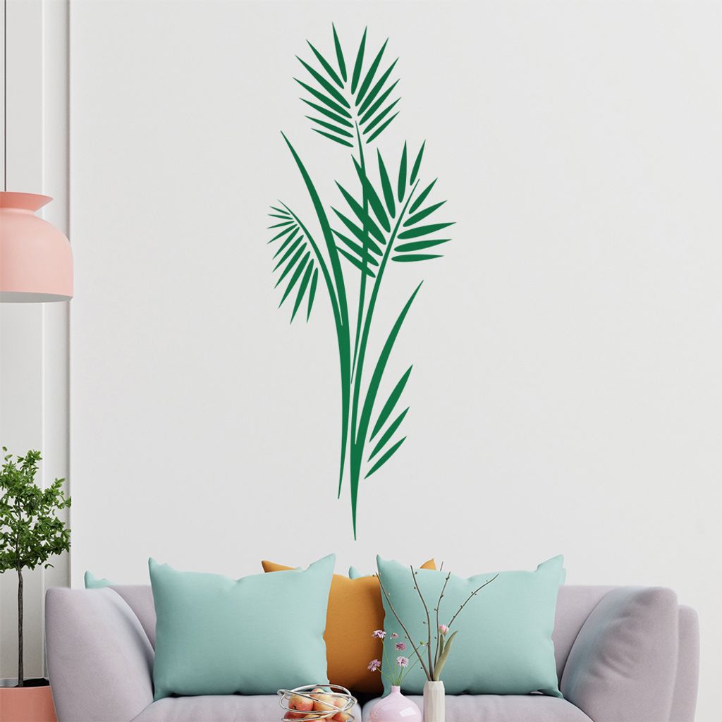 Bambus - Pflanze - Gras Wandtattoo in 6 Größen - Wandaufkleber Wall Sticker - Dekoration, Küche, Wohnzimmer, Schlafzimmer, Badezimmer