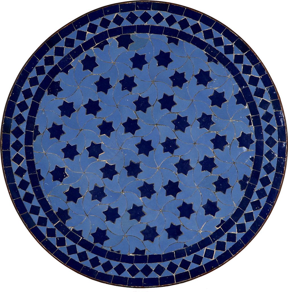 Mosaiktisch aus Marokko - Rund -M60-25