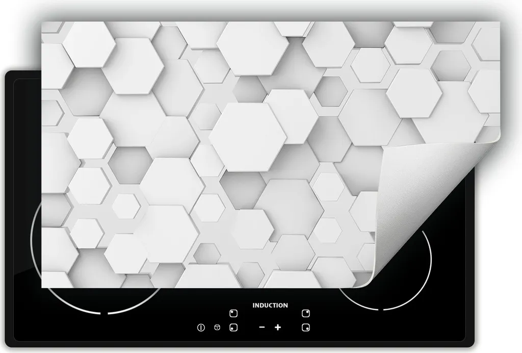 Copertura Piano Cottura 90x52 DarHaus Grigio 3D Tappetino Arrotolabile