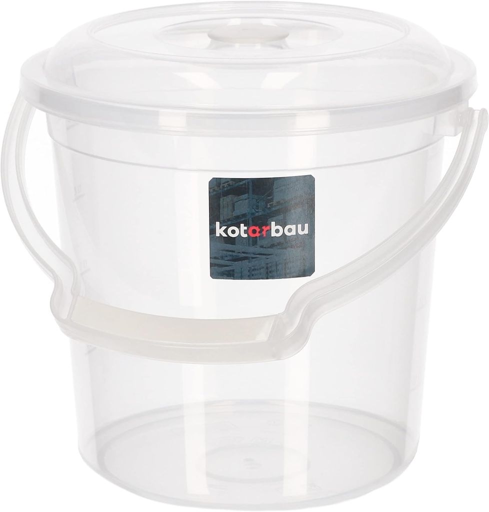 KOTARBAU® Průhledné vědro s víkem Těsně uzavřené 5 litrů Obrázek produktu 