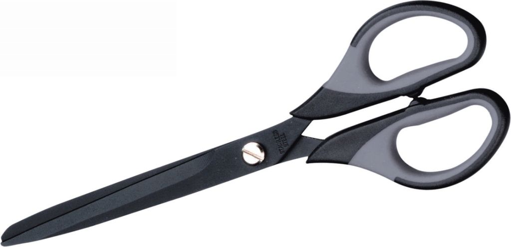 Schere antihaftbeschichtet 7,1 Zoll Länge 18cm gummierte Griffzone Packung mit 12 Stück