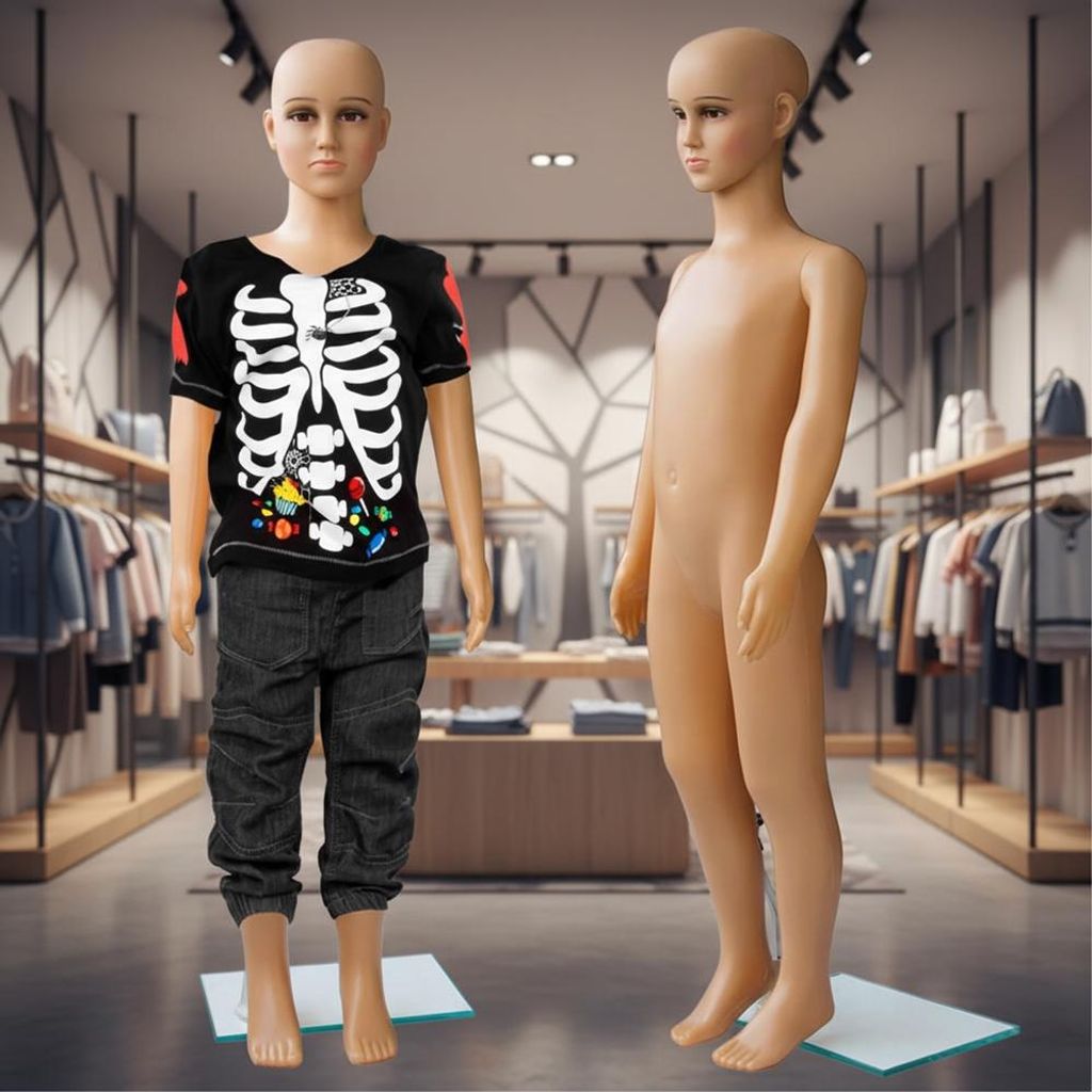 Kinder Schaufensterpuppe 110 cm, flexibel beweglich, realistische Proportionen