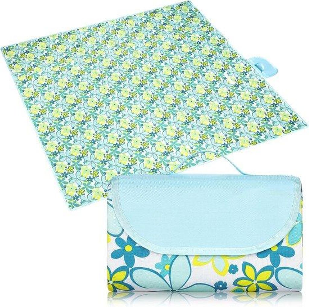 Wasserschutz-Decke für Picknicks - kompakter und transportabler Gewichtsdesign - 200 x 200 cm - Marineblau