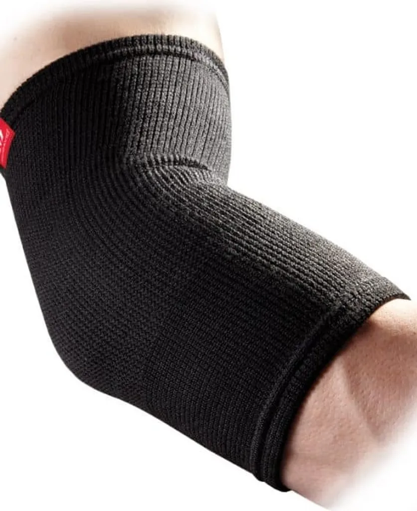 Bandage coude Mc David M noir élastique 2-voies compression optimale