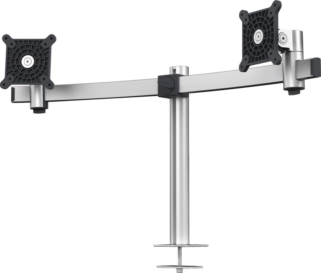 Uchwyt do monitora DURABLE 508623 srebrny na 2 monitory, Zdjęcie produktu 