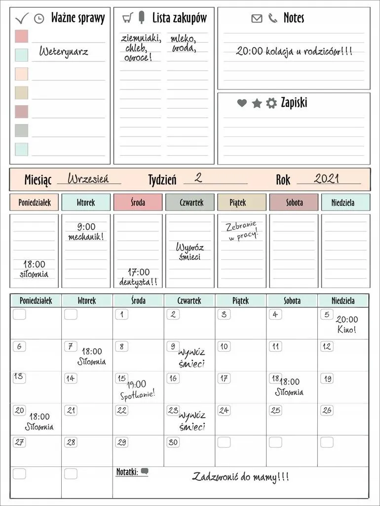 Lavagna Magnetica Frigo XXL - Il Planner che Non si Perde Mai - 3