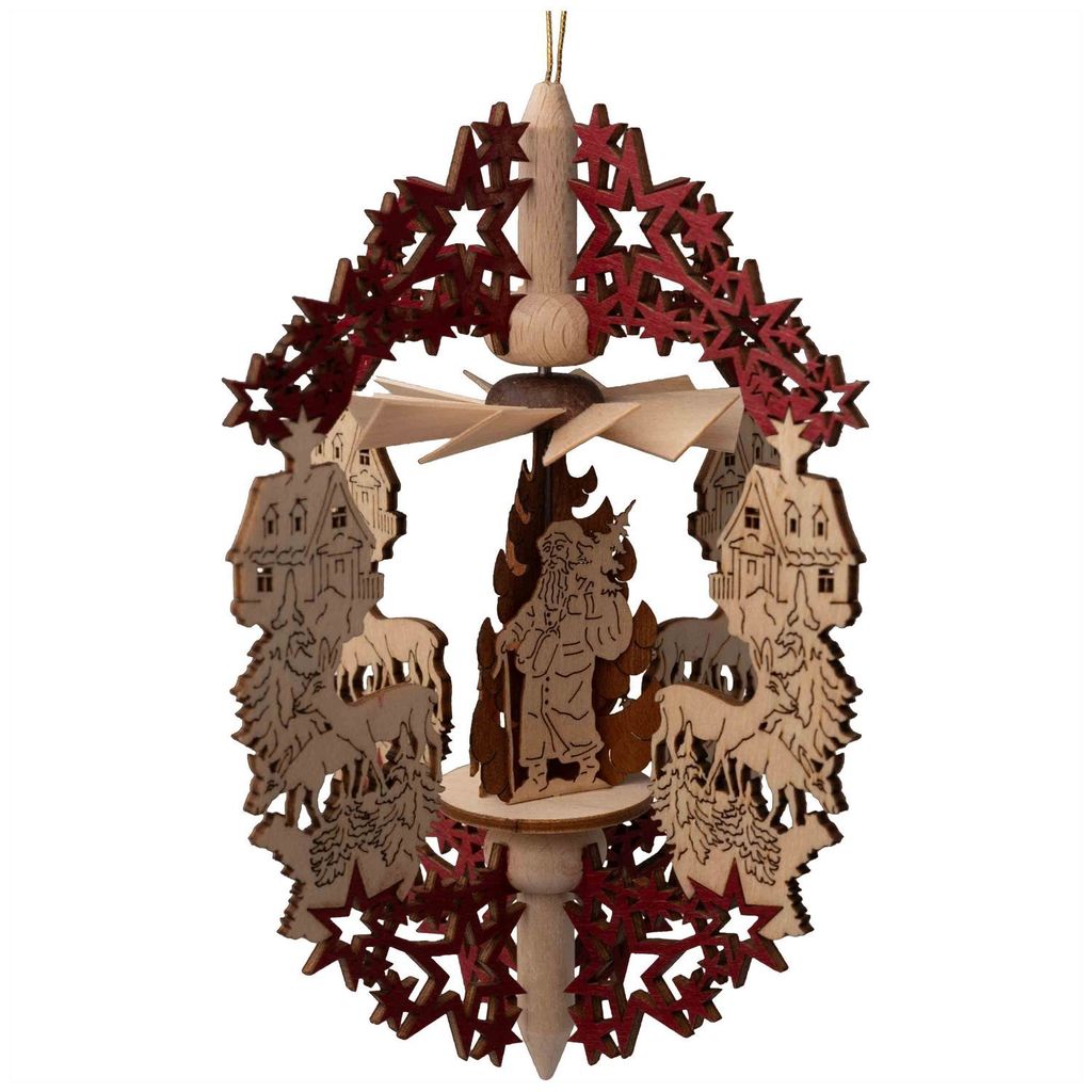 Kreißl Hängepyramide Advent 15 cm, Modell:Heiliger Abend