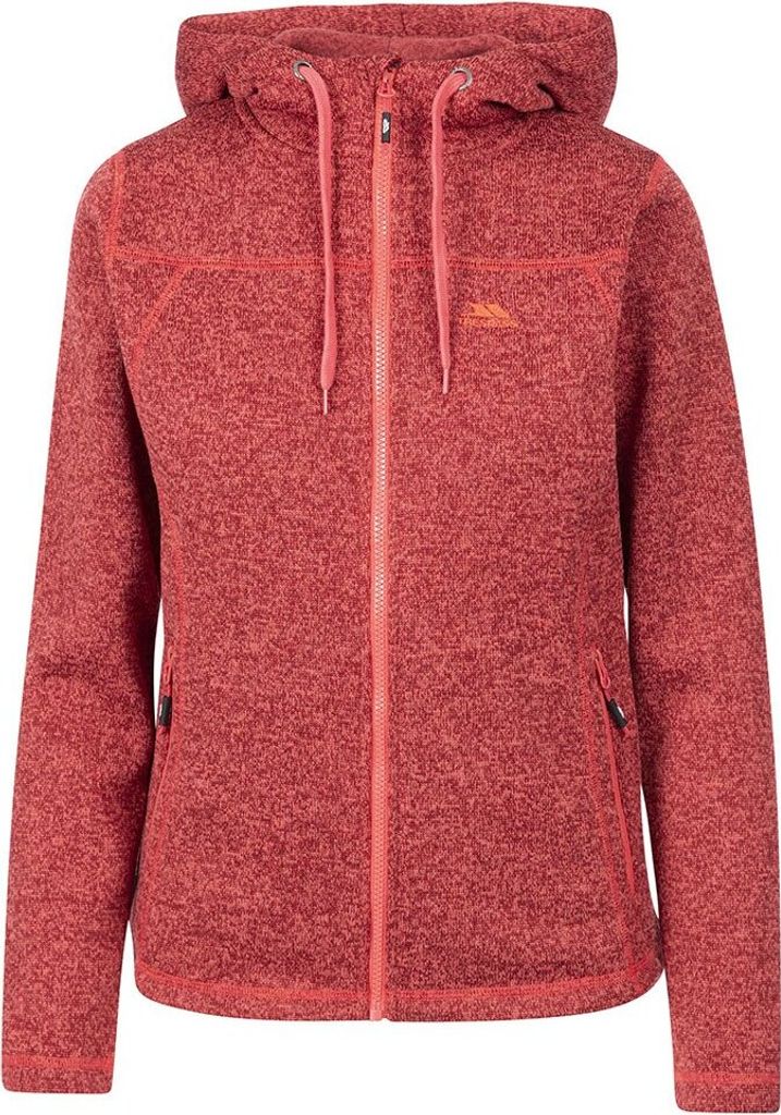 Trespass Odelia B Fleece Mit Durchgehendem Reißverschluss Rot M Frau Rot M