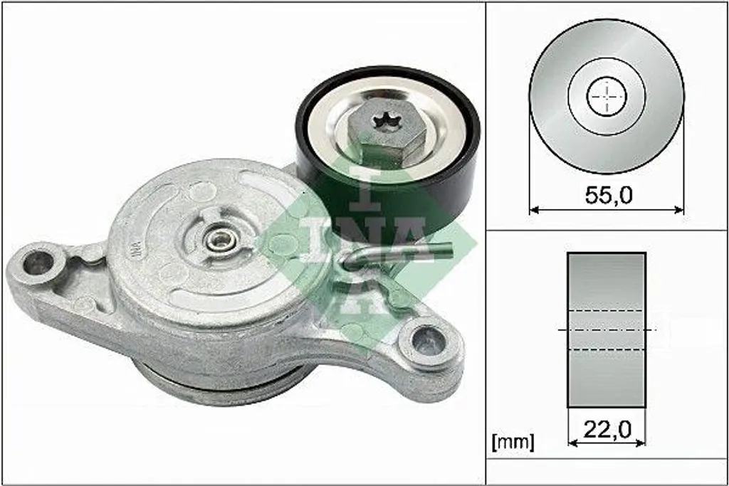 Tendeur de courroie INA 534 0420 10 pour Mini et Toyota OE 11287823374