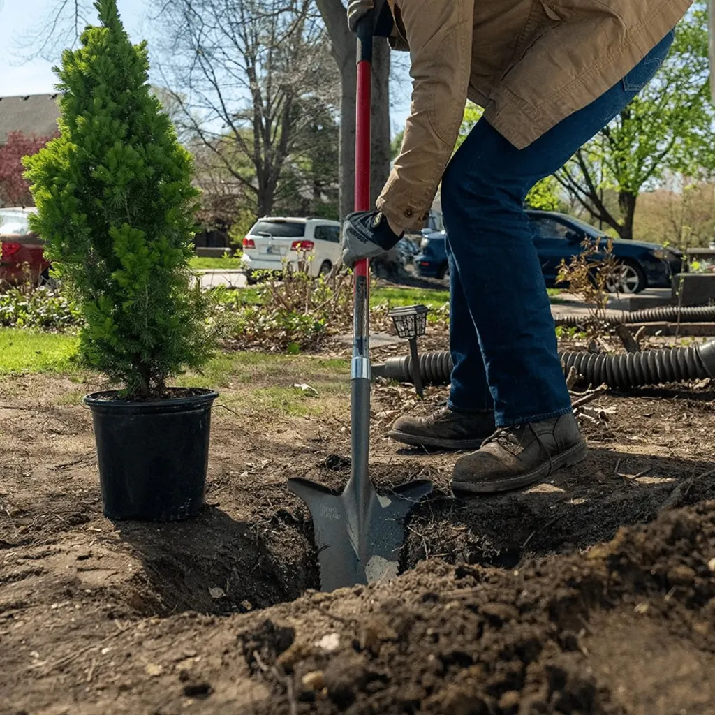 Bêche de jardinage XL Root Slayer pour creuser et couper les racines - 4