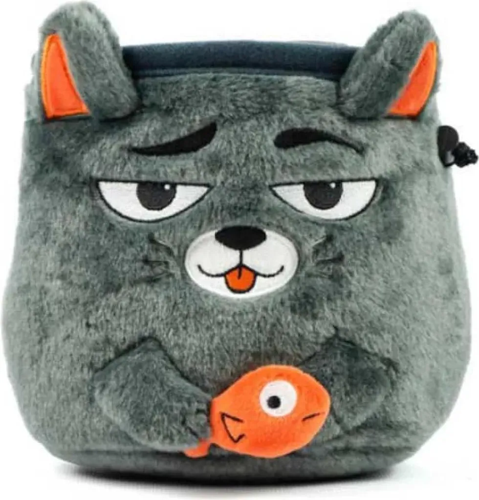 Sac à magnésie bloc et falaise - YY Vertical Grey Cat félin, Gris