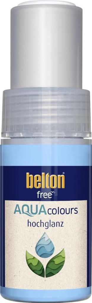 belton free Lackstift AQUAcolours 9 ml reinweiß hochglanz Produktbild 