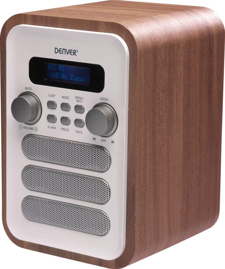 Denver DAB-48WHITE, Osobisty, Cyfrowy, DAB+, FM, 2,5 W, 3,5 Zdjęcie produktu 