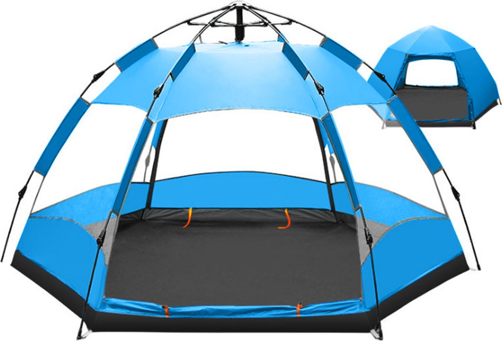 Instant-Pop-Up-Zelt, wasserdicht, zweilagig, automatisches Kuppelzelt, Rucksack-Zelt fuer 5šC8 Personen