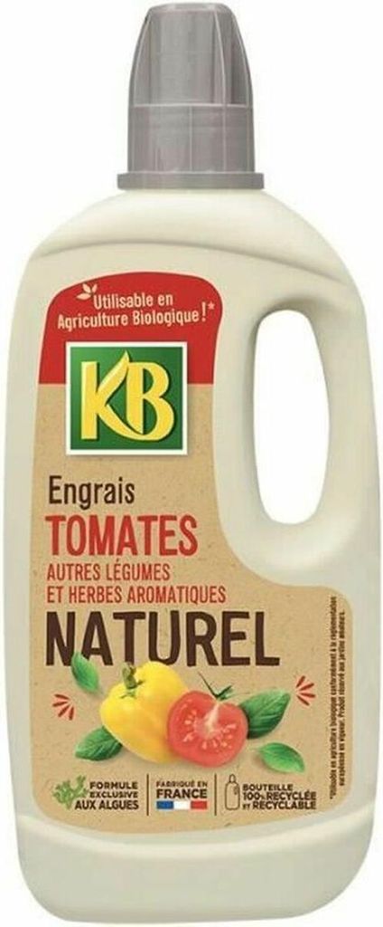 Natürliche Düngemitteltomaten, anderes Gemüse und aromatische Kräuter 1L