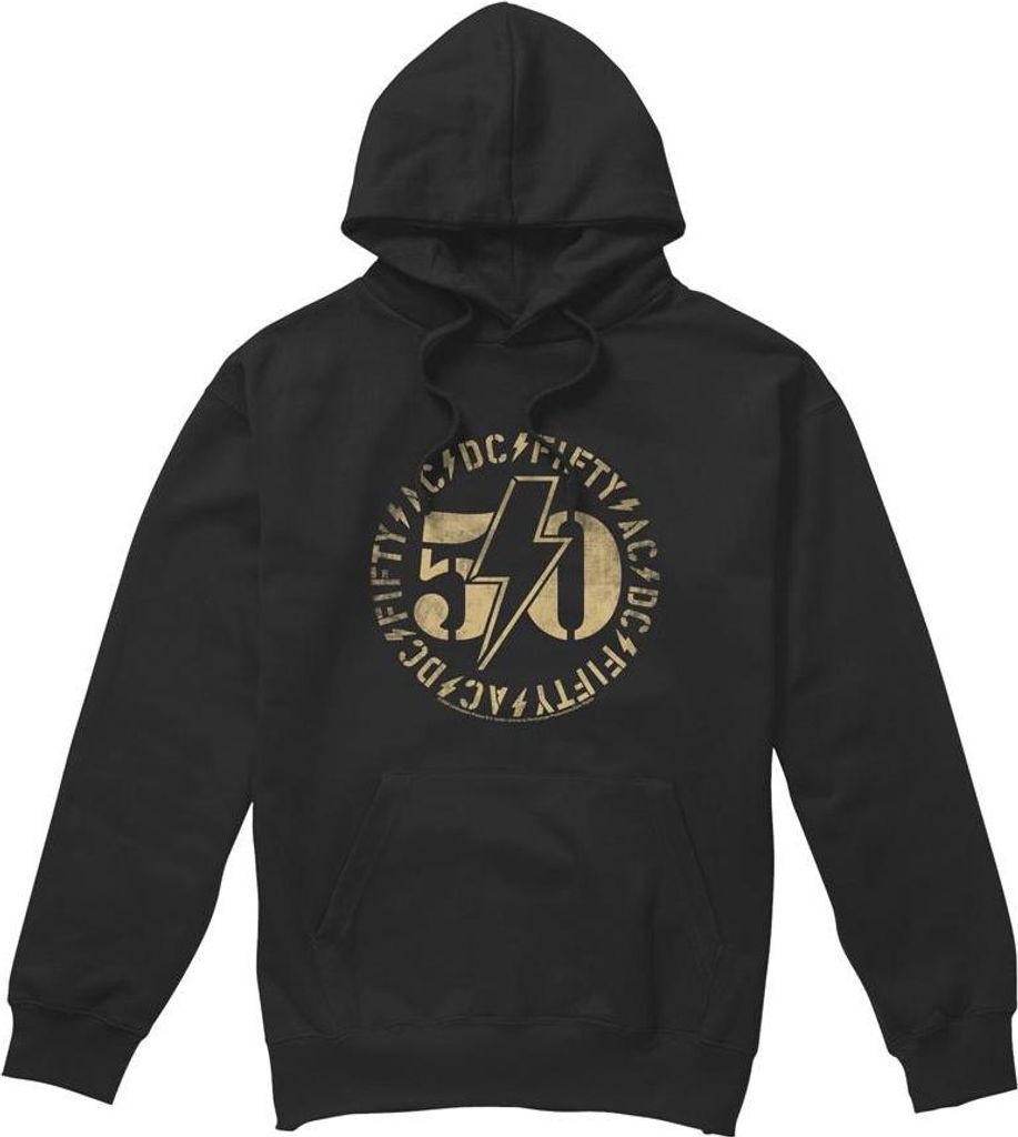 AC/DC - "50" Kapuzenpullover für Herren TV7320 (L) (Schwarz)
