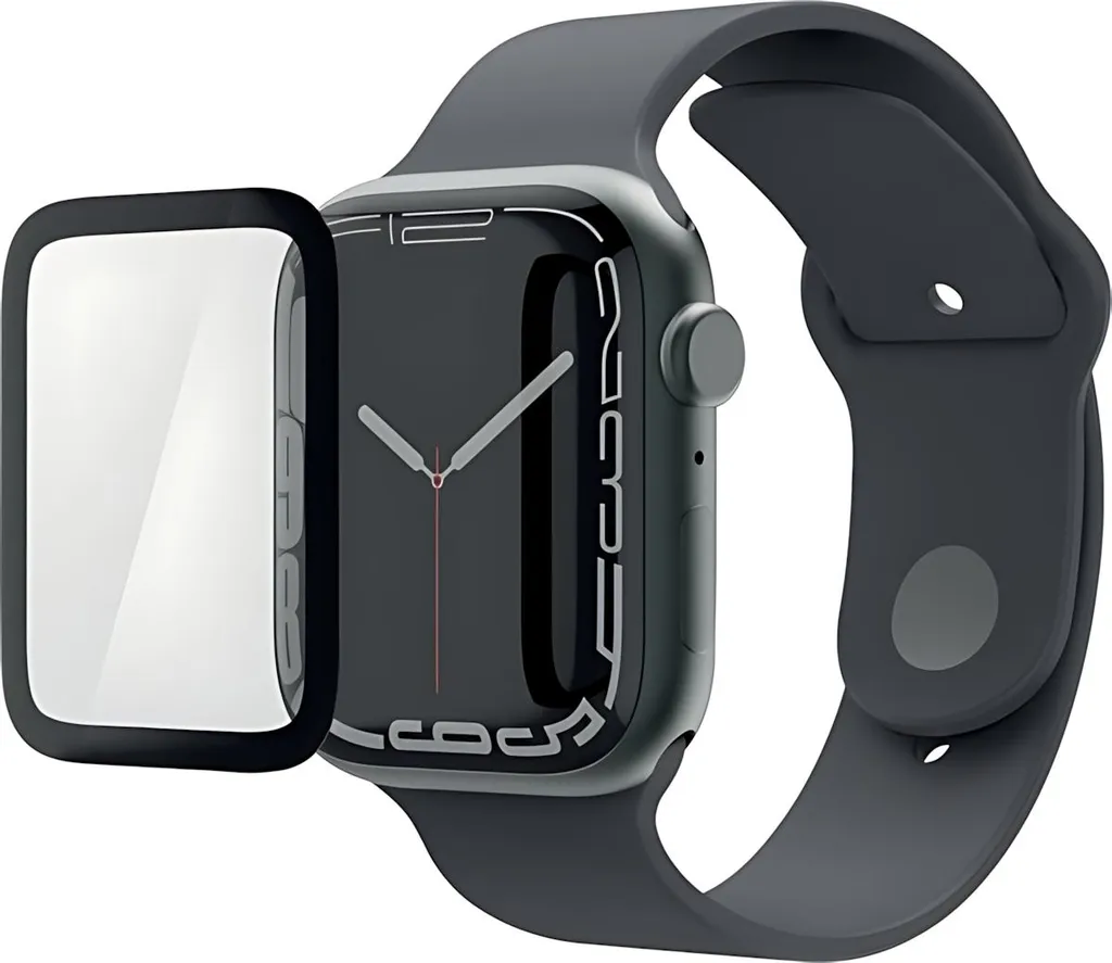 Protéger écran Apple Watch 7/8/9 41mm contre rayures : Super Hybrid kit pose