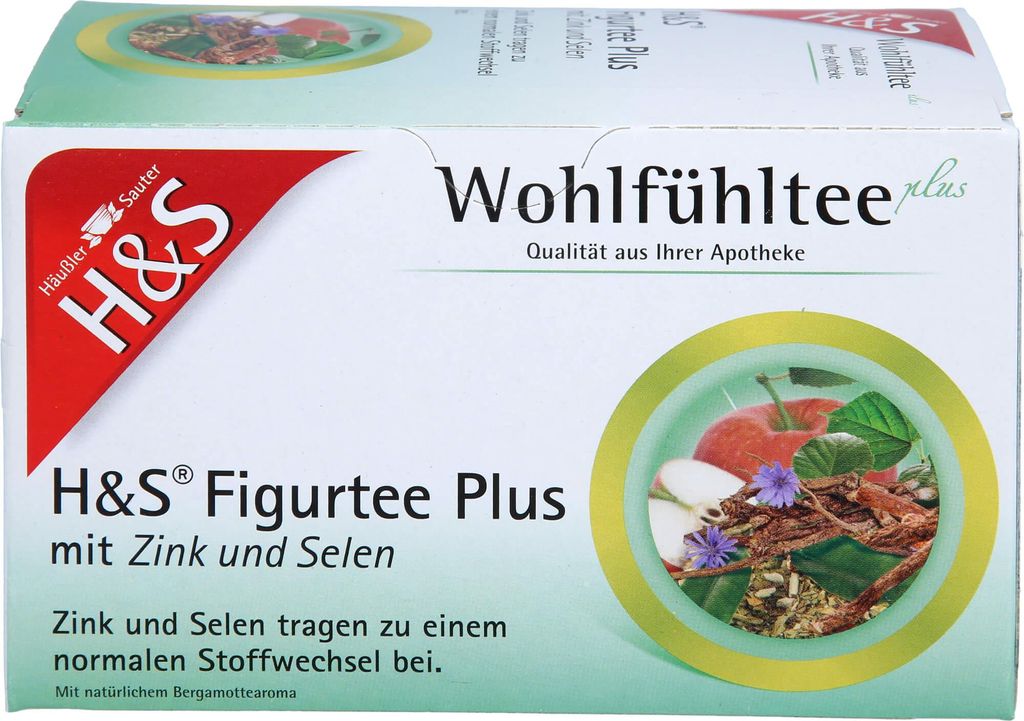 H&S Figurtee Plus mit Zink und Selen, 20X1.5 g FBE