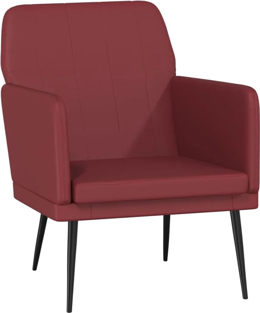 vidaXL Poltrona Rosso Vino 61x78x80 cm - Similpelle Elegante per Salotto