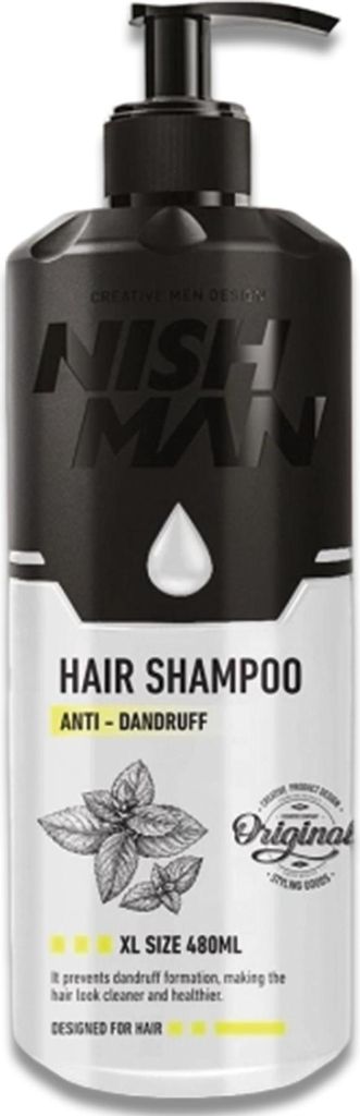 NishMan šampón proti lupinám XL 480 ml Obrázok produktu 
