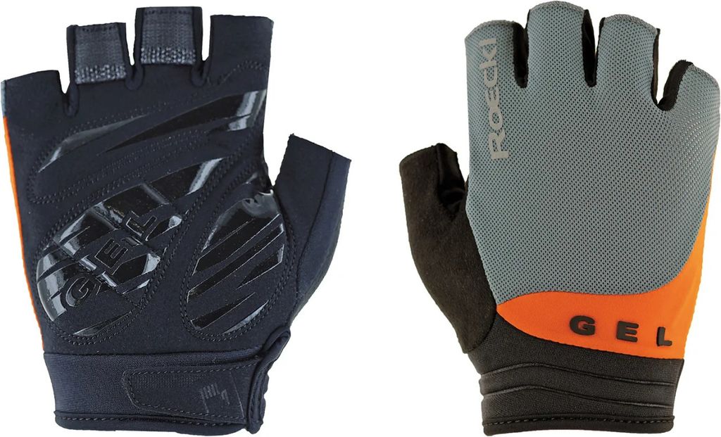 Roeckl Itamos 2 hurricane grey/orange 6.5