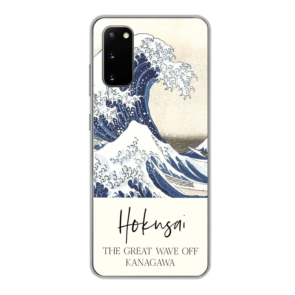 MuchoWow Handyhülle Schutzhülle Hülle für Samsung Galaxy S20 Die große Welle von Kanagawa - Katsushika Hokusai Silikon Softcase Handy Hülle...