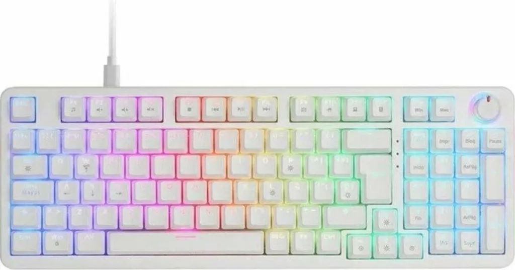 Clavier Mécanique MKPROWBES Switch Tactile et Rétroéclairage RGB Avancé