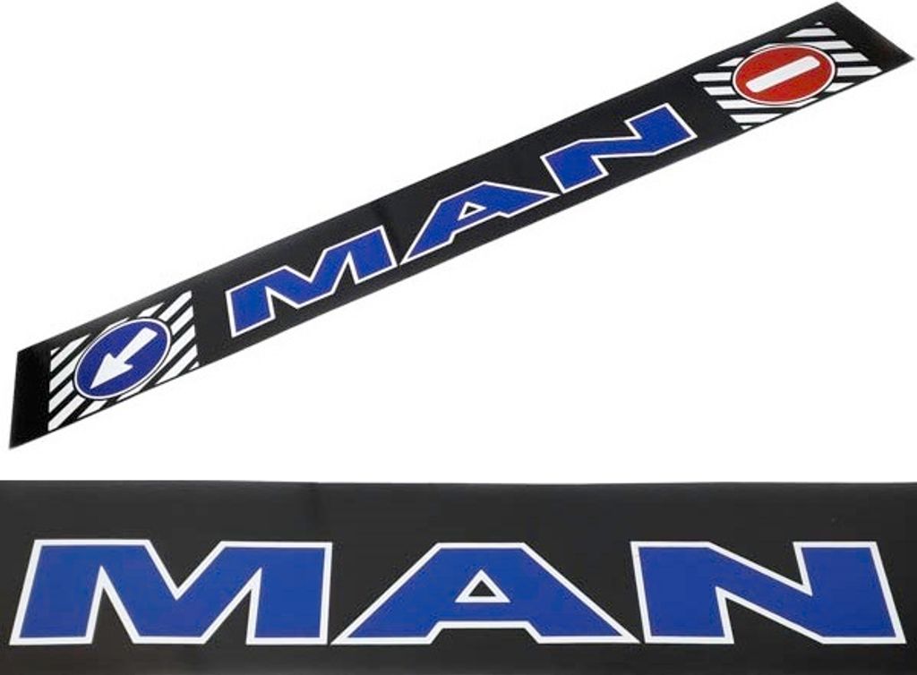 MAN Sattelkotflügel mit Verkehrszeichen | 35 x 240 cm