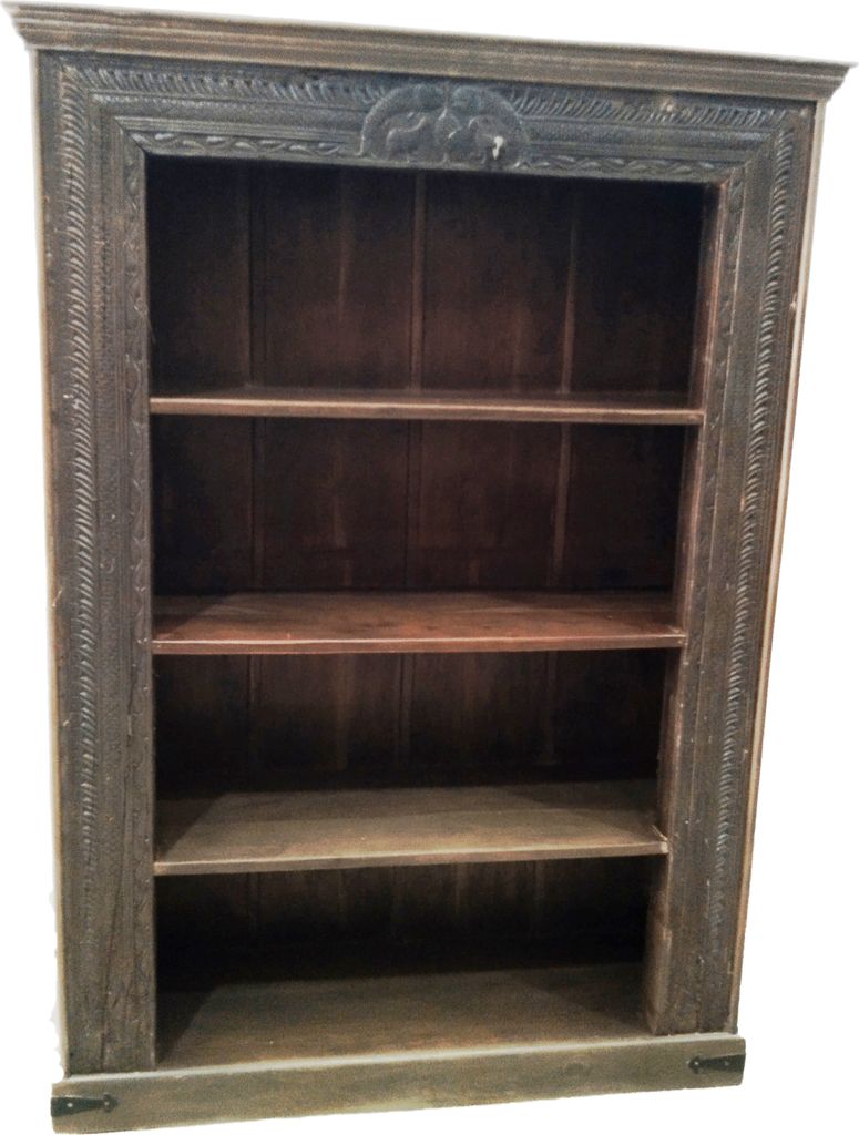 Regal aus Massiv Holz Muster -36- Vintage Braun 210cm hoch für Diele oder Schlafzimmer | Standregal ohne bohren für Badezimmer | Raumteiler Wandr...