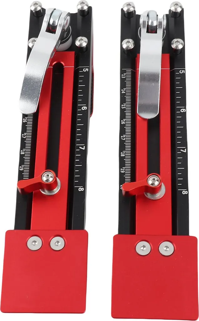 Règle de marquage coulissante en aluminium avec graduations claires