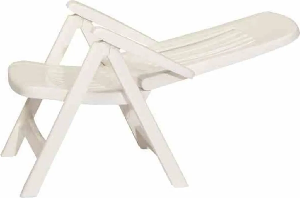 Fauteuil pliant Sieger Comtesse blanc pour balcon et petite terrasse - 4