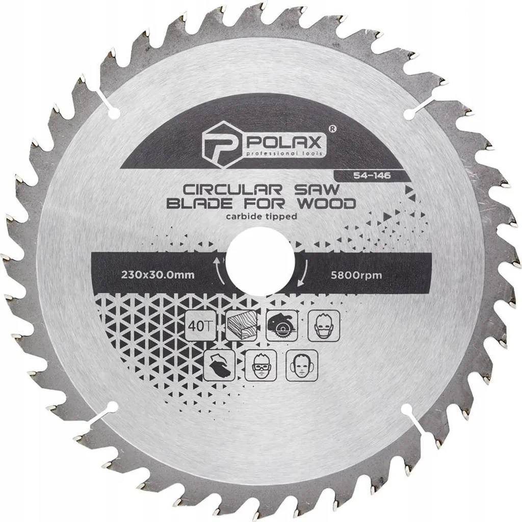 Lama per legno 230 x 30,0/25,4 40Т Polax