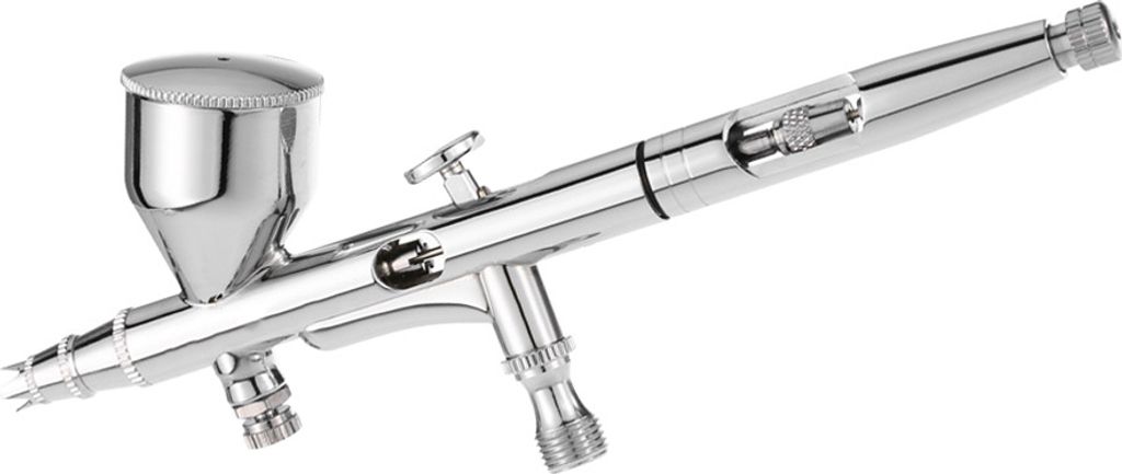 KKmoon Schwerkraft Feed Airbrush Kit Set für Kunst Handwerk Farbe Hobby Modell Körper Nagel Air Brush 0,2/0,3/0,5mm 9cc