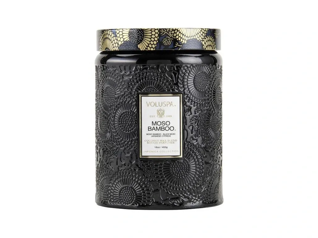 Bougie Moso Bamboo Voluspa 510g - Idéale pour Salon et Relaxation