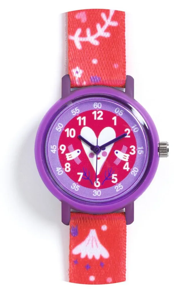 Montre enfant pour apprendre l'heure Djeco Le rythme du cœur idée cadeau