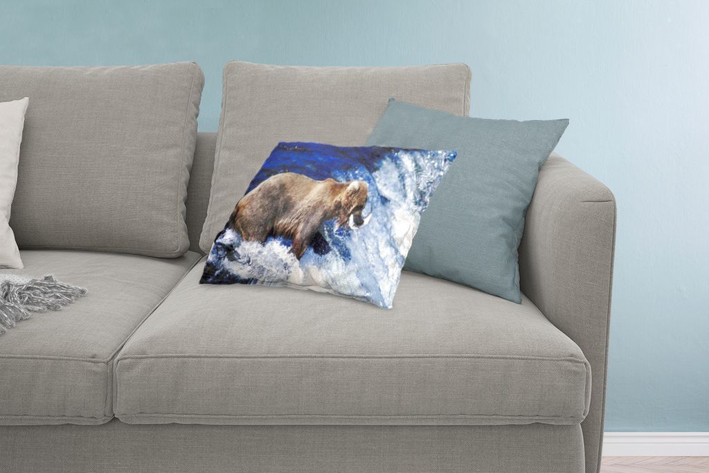 MuchoWow® Zierkissen Sofakissen Wohnzimmer Dekokissen 60x40 Produktbild 