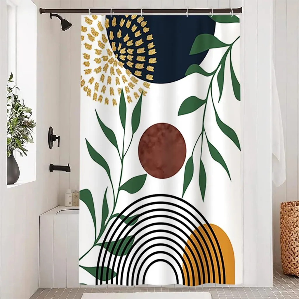 Rideau de douche 120 x 200 pour petite salle de bain moderne et propre