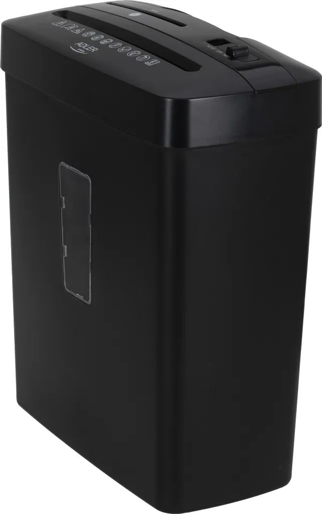 Destructeur de documents noir Adler 200W coupe croisée haute performance - 7