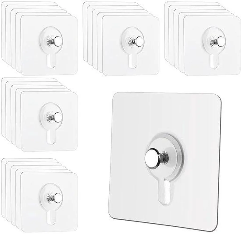 Système d'accrochage autocollant pour tableaux - 25 pièces transparent