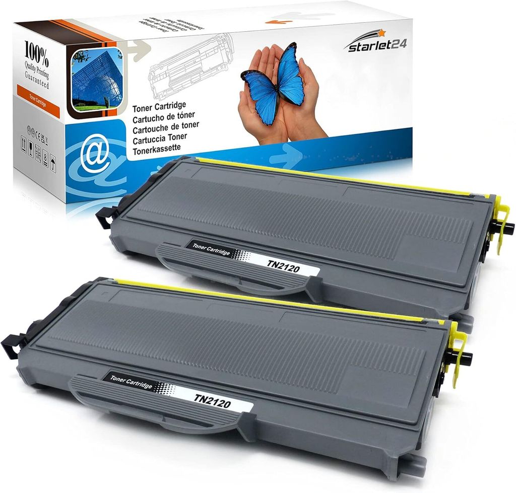 2X Kompatibler Toner Ersatz für Brother: TN-2120, DCP-7030/7040/7045N, HL-2140/2150N/2170W/2170N, MFC-7320/7320W/7340/7440N/7440W/7840W - Premium ...