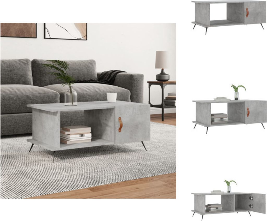 vidaXL Couchtisch Betongrau 90x50x40 cm Holzwerkstoff - Couchtische
