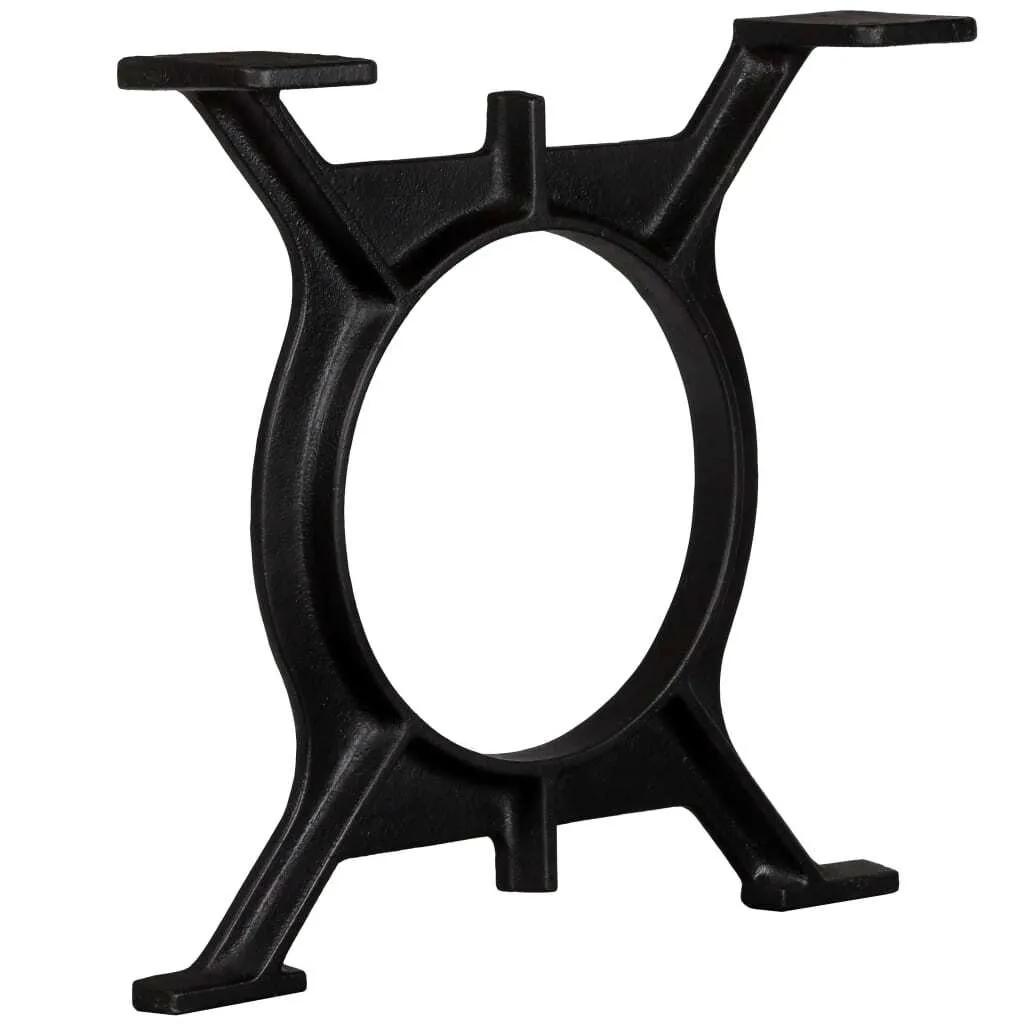 Kit 2 Gambe Tavolino SYFAX™ Ghisa O-Shape - Fai da Te Industriale