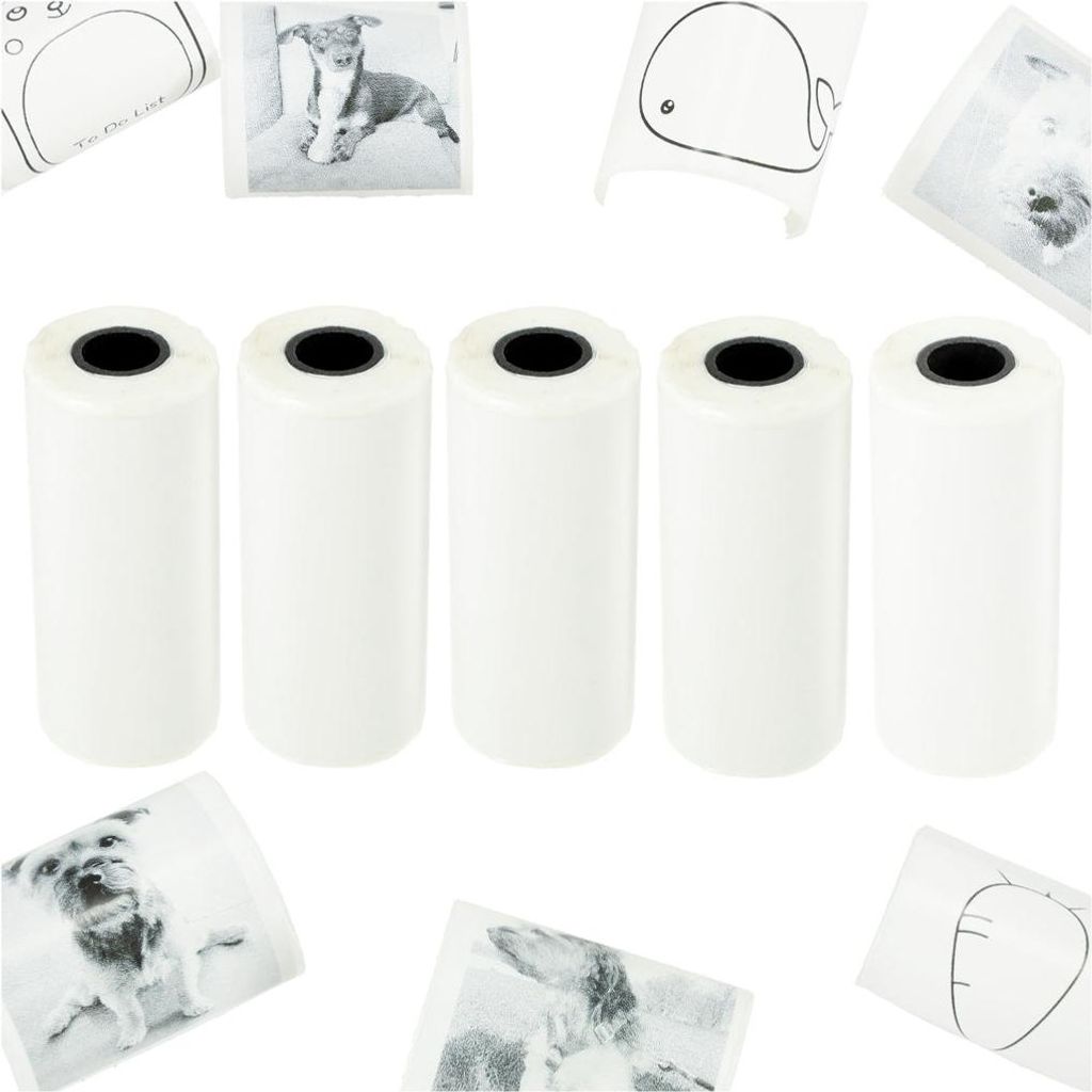 Rouleaux de papier thermique auto-adhésif pour mini Image du produit 