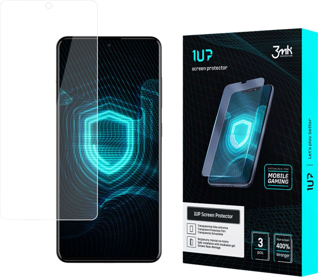 3mk Display Schutzfolie 1UP für Samsung Galaxy A51 5G transparent Gaming (3 Stück)