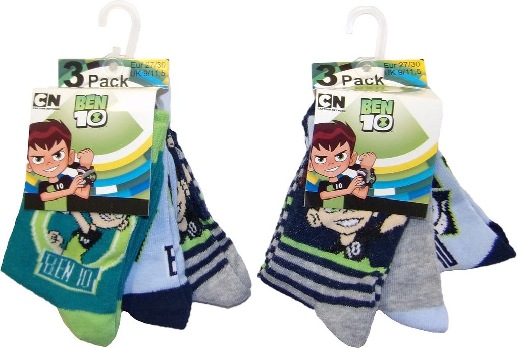 Ben 10 Socken für Kinder 27/30 (6er Pack) Produktbild 