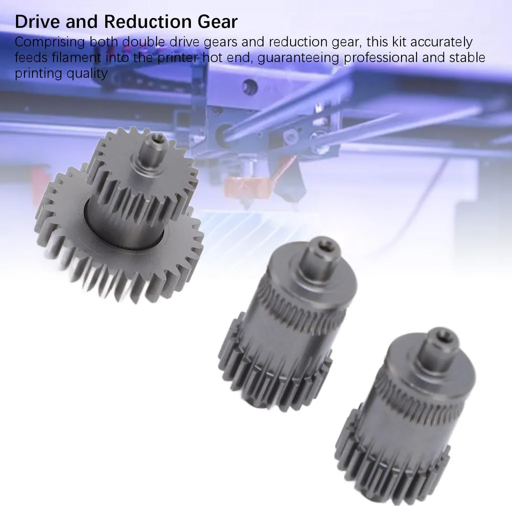 Amélioration extrudeuse Raise3D : kit engrenages doubles métal durable