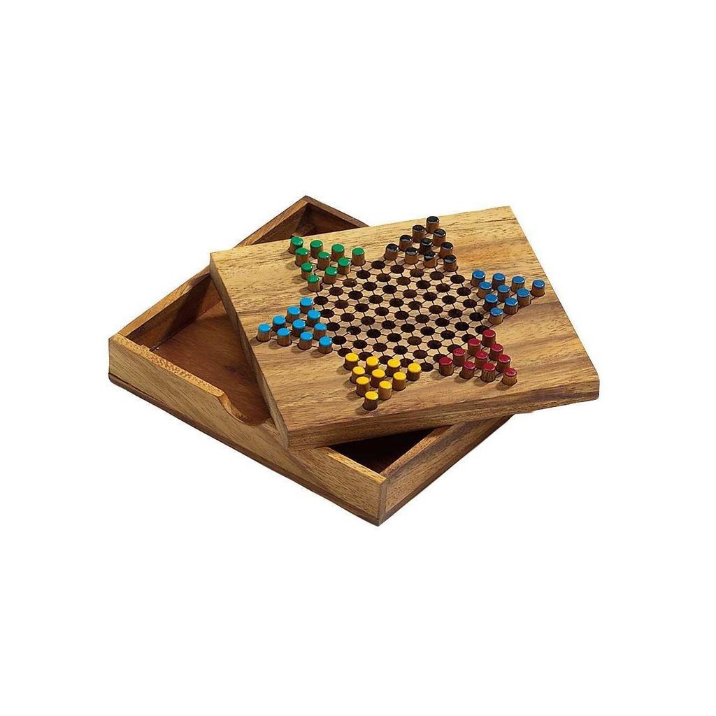 Halma Reisespiel aus Holz für 2-6 Spieler ab 6 Jahren Produktbild 