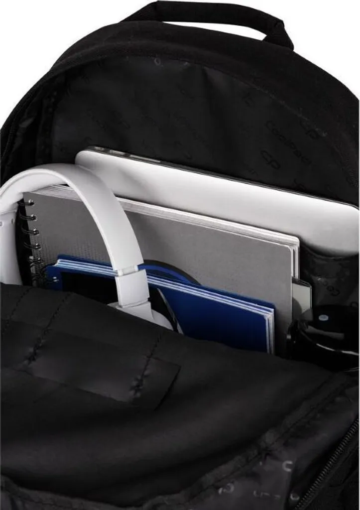 Sac à Dos d'École CoolPack Scout Noir de 26L avec Compartiments Multiples - 6