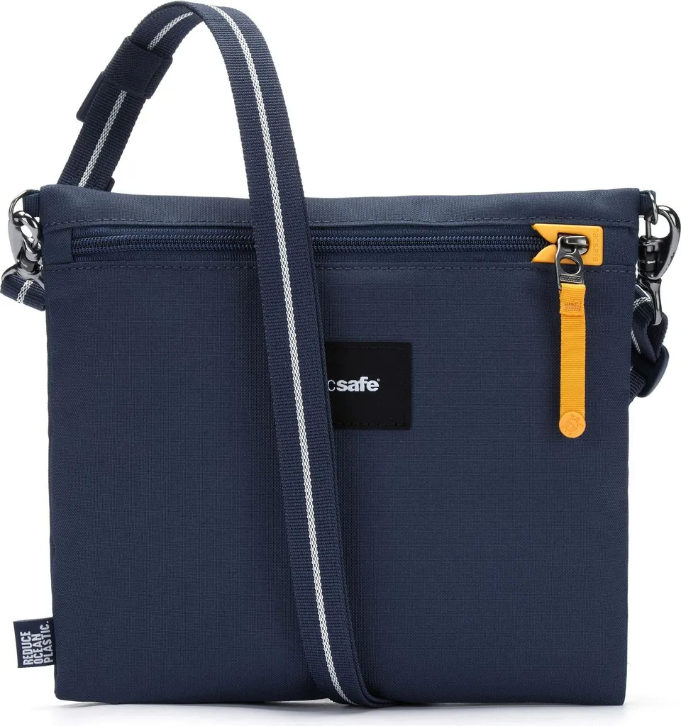 Sécurisez vos effets personnels avec le sac Pacsafe Go Crossbody bleu
